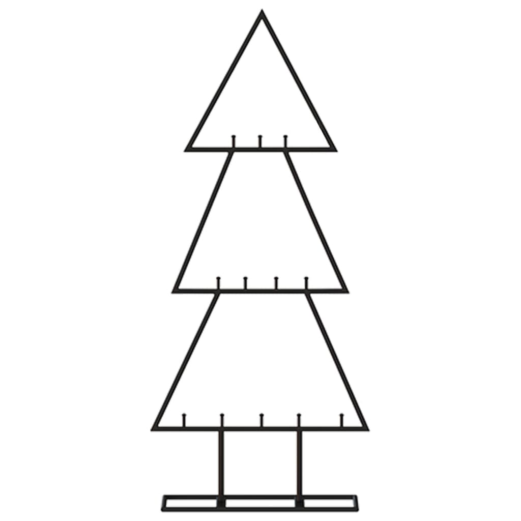 Metall-Weihnachtsbaum Deko Schwarz