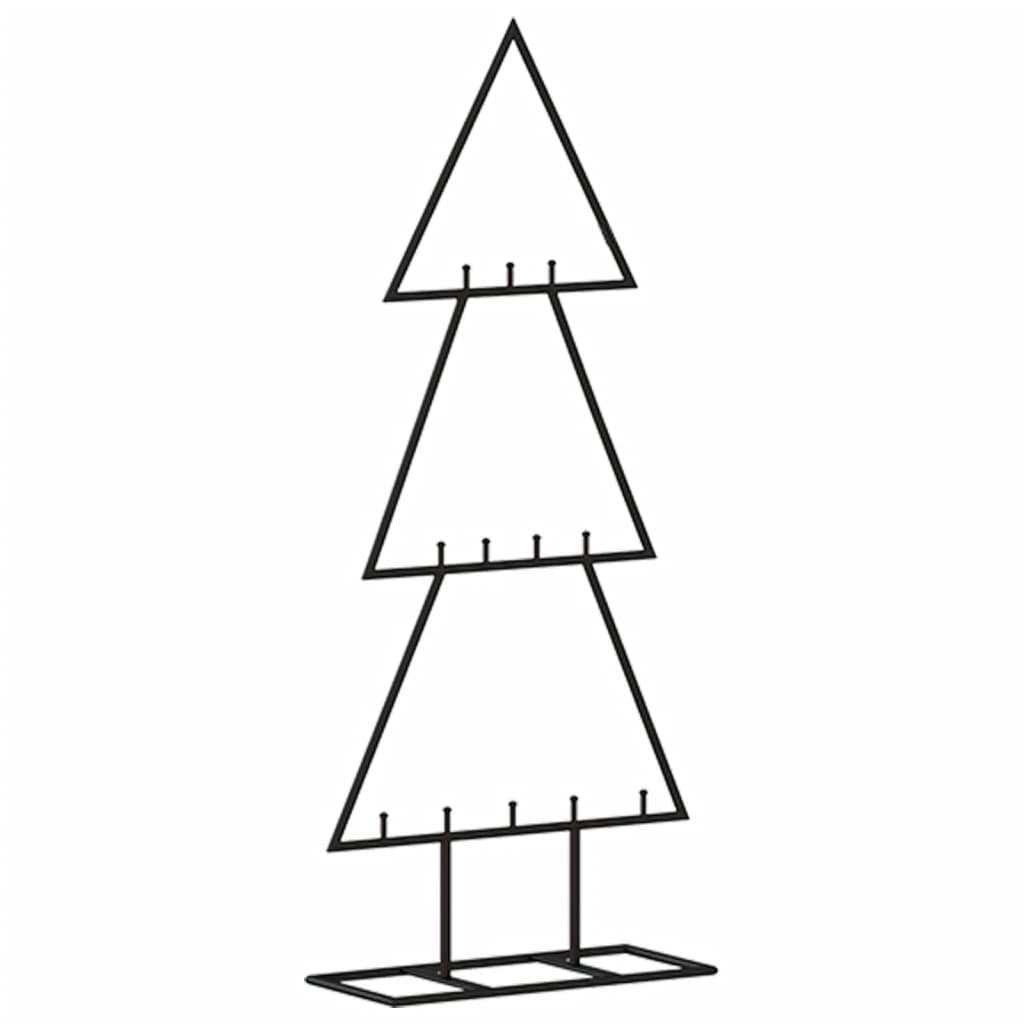 Metall-Weihnachtsbaum Deko Schwarz