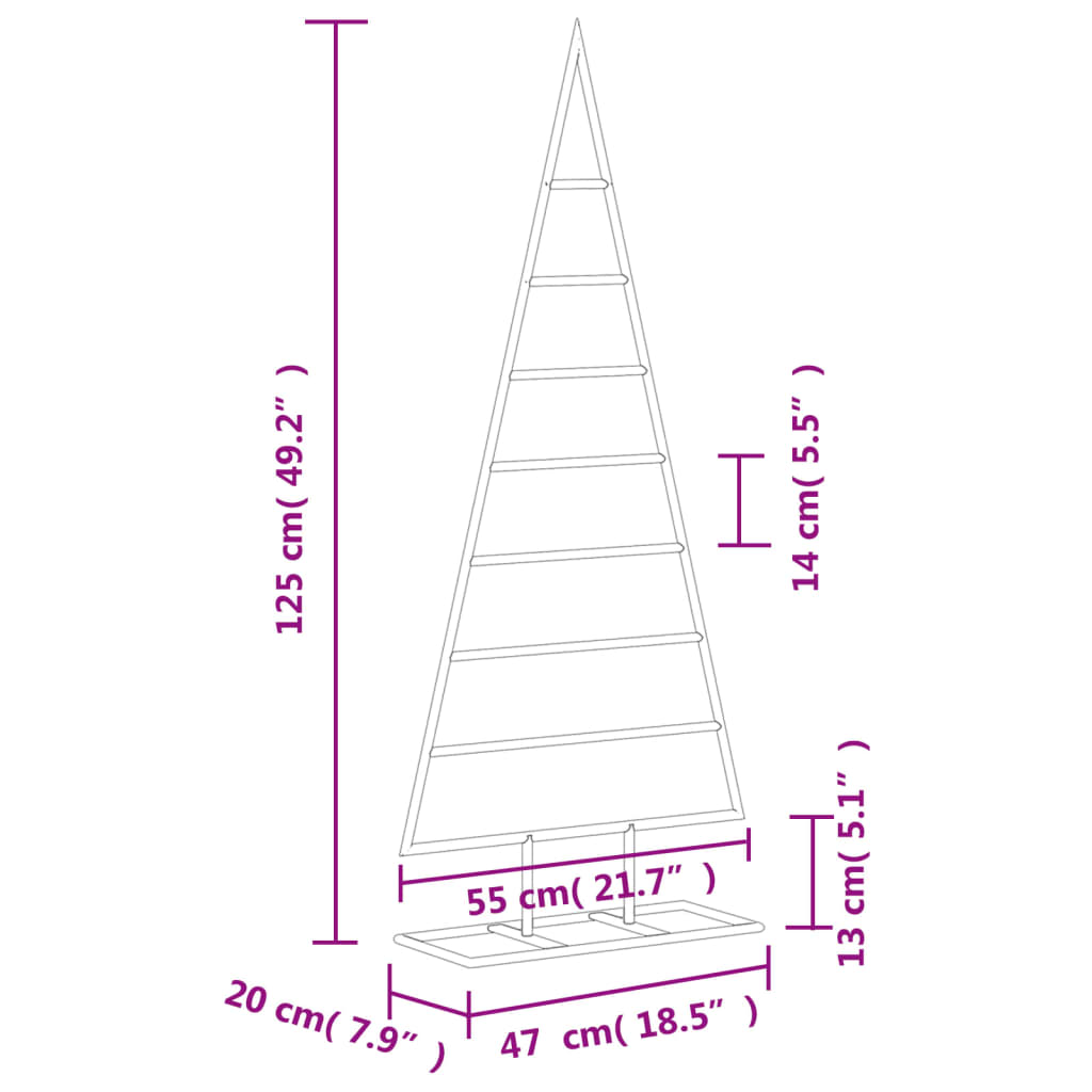 Metall-Weihnachtsbaum Für Dekorationen Schwarz