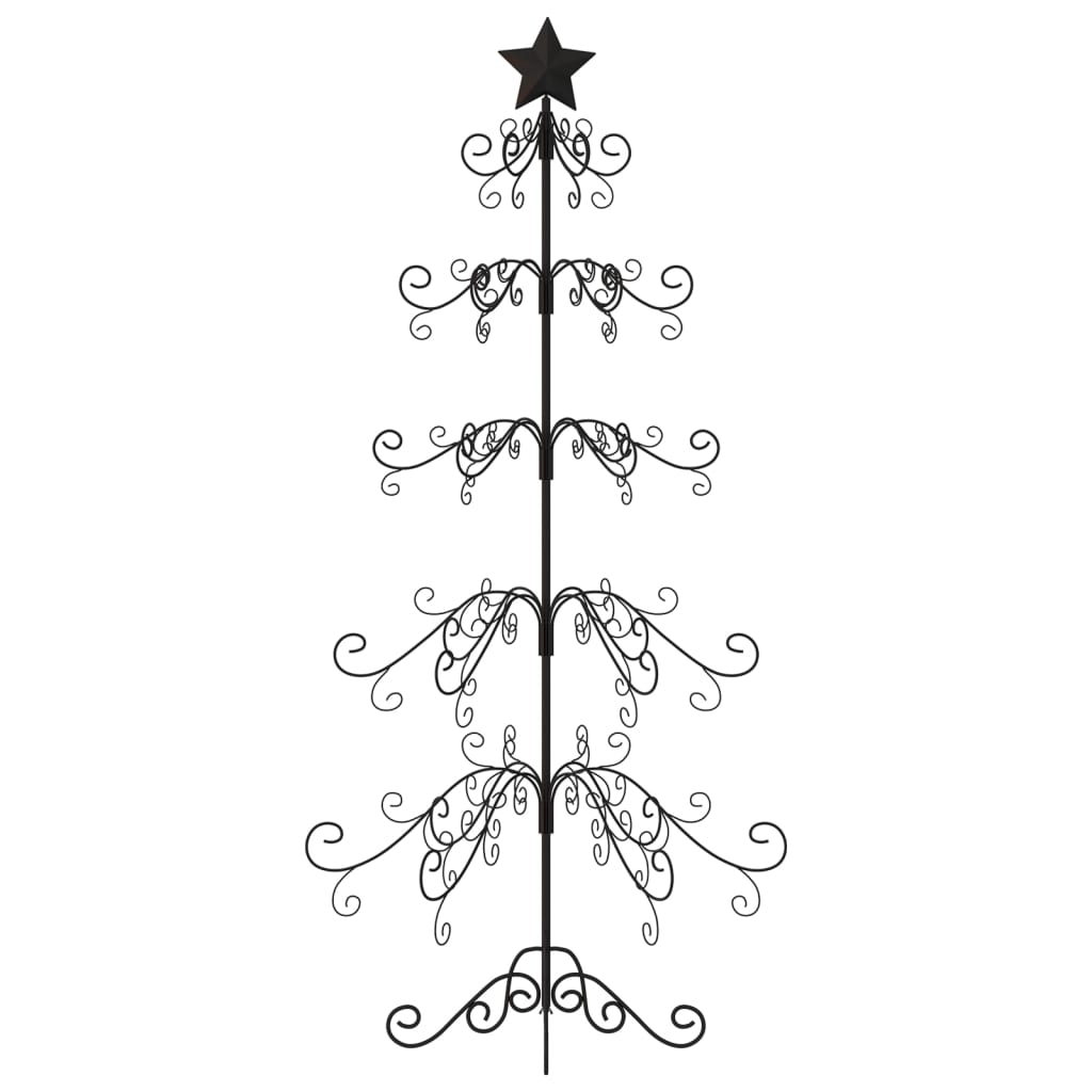 Metall-Weihnachtsbaum Für Dekorationen Schwarz