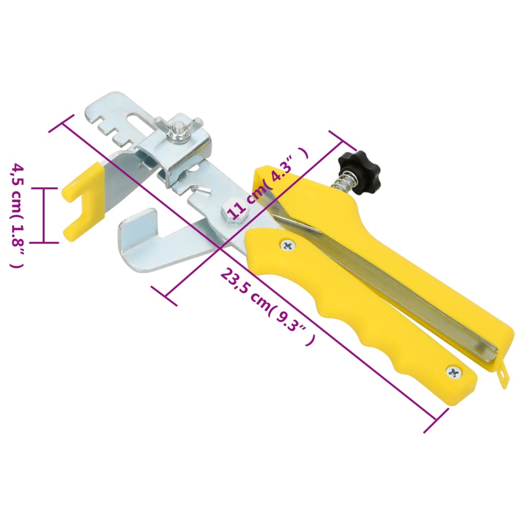 Fliesen-Nivelliersystem 250 Keile 500 Clips