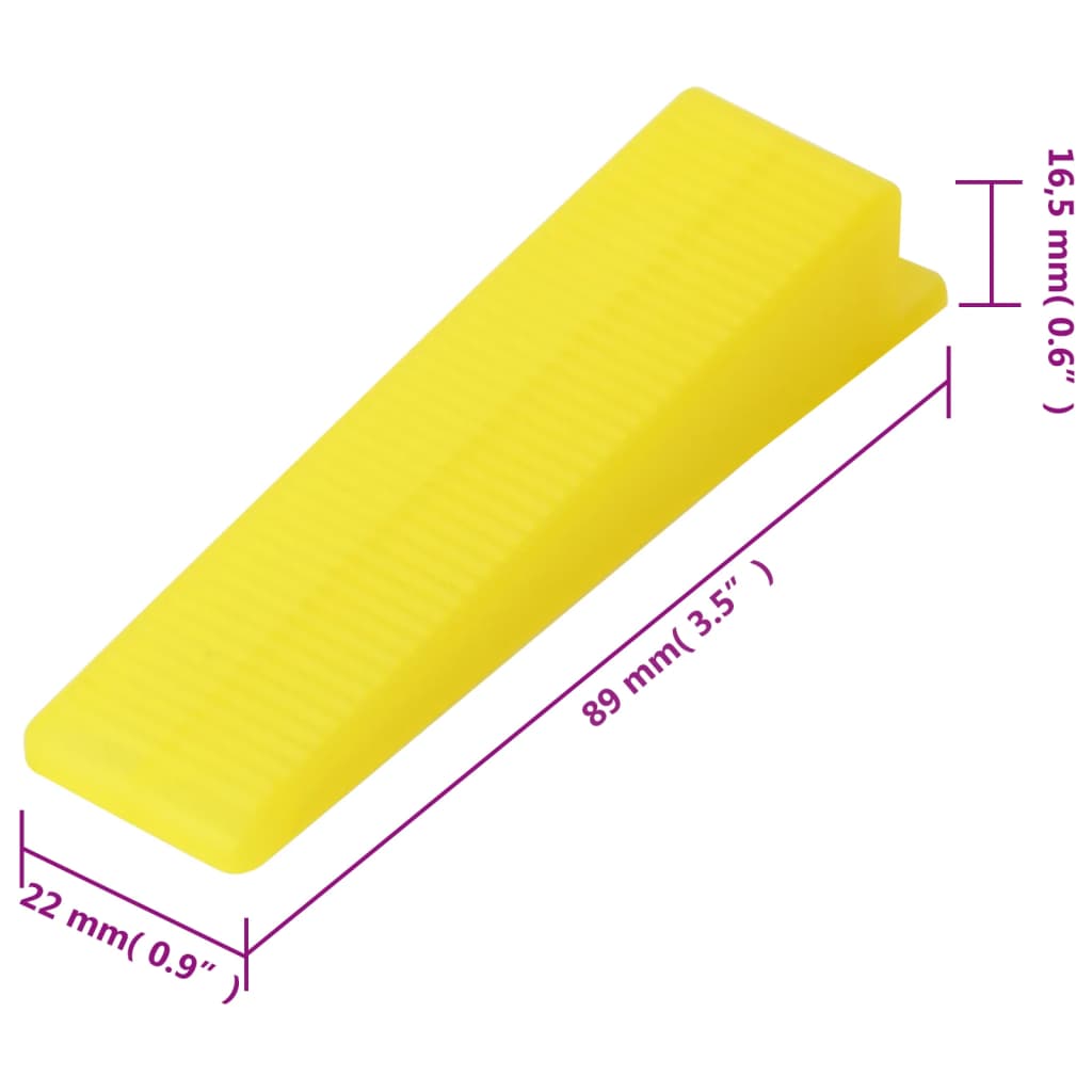 Fliesen-Nivelliersystem 250 Keile 500 Clips