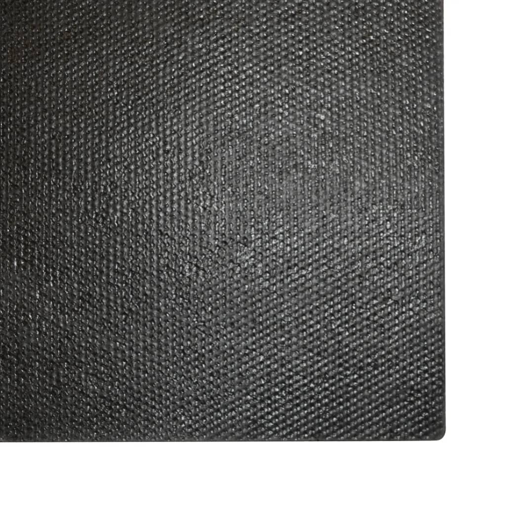 Fußmatte Schwarz 40X60 Cm Kokosfaser Getuftet