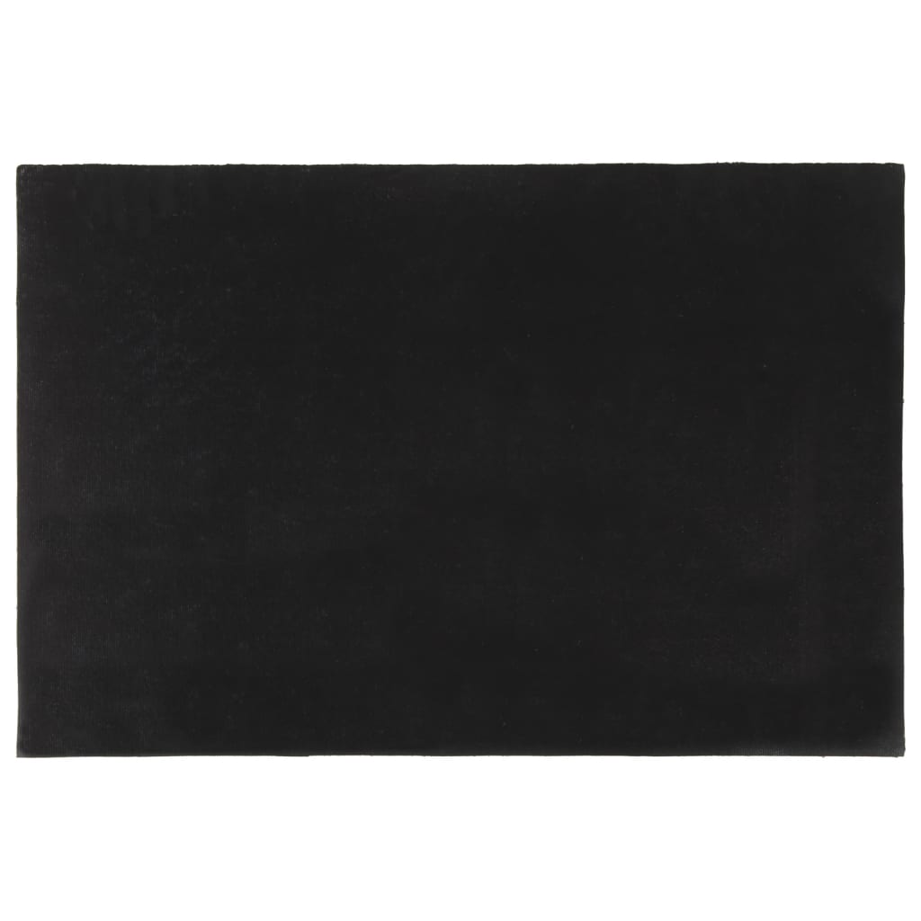 Fußmatte Schwarz 60X90 Cm Kokosfaser Getuftet