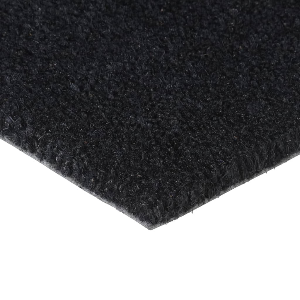 Fußmatte Schwarz 60X90 Cm Kokosfaser Getuftet