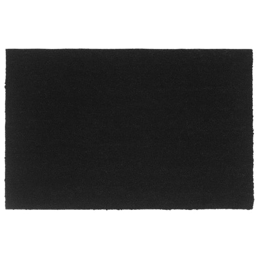 Fußmatte Schwarz 65X100 Cm Kokosfaser Getuftet