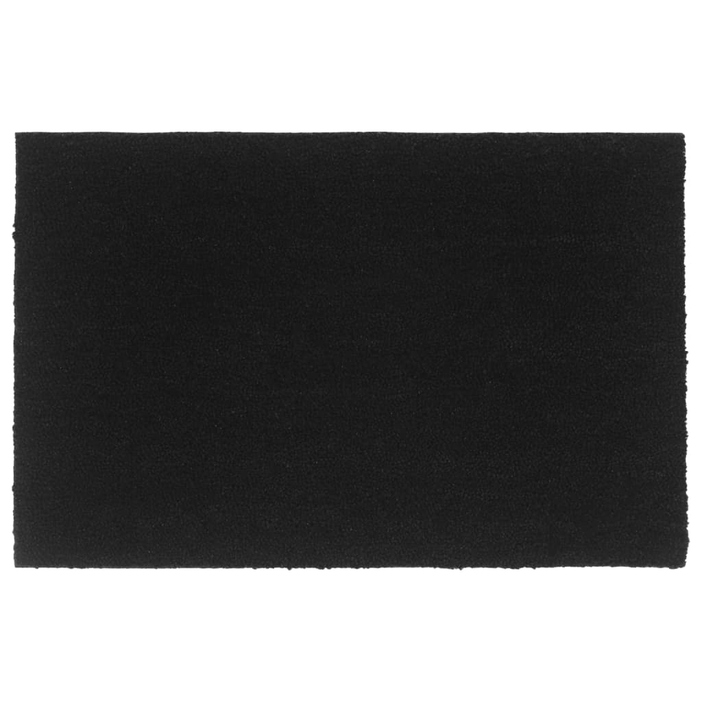 Fußmatte Schwarz 65X100 Cm Kokosfaser Getuftet