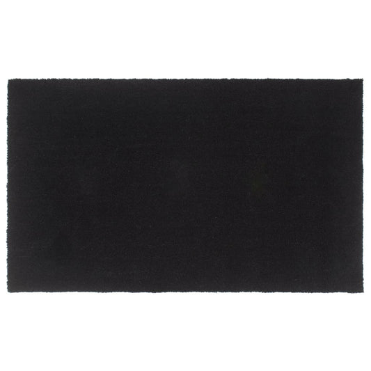 Fußmatte Schwarz 90X150 Cm Kokosfaser Getuftet