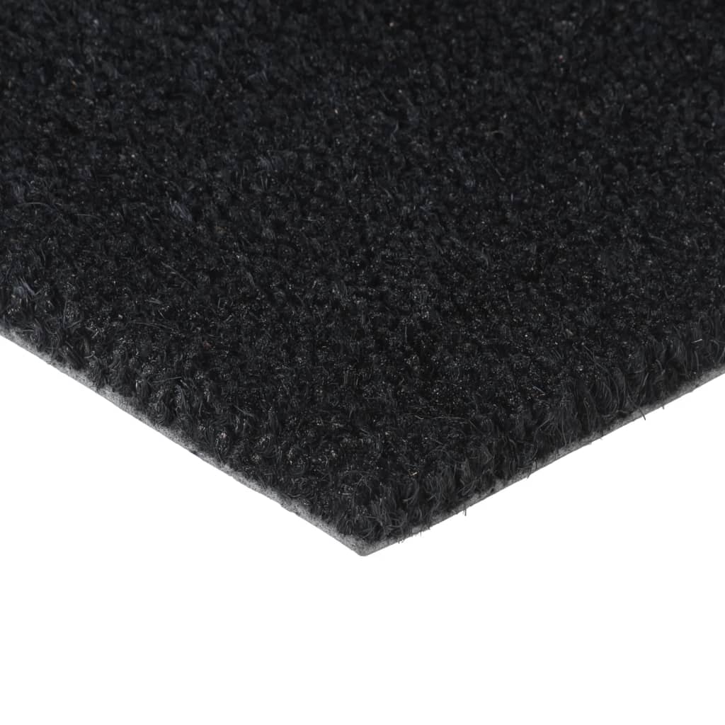 Fußmatte Schwarz 90X150 Cm Kokosfaser Getuftet