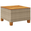 Gartentisch 55X55X36 Cm Poly Rattan Akazienholz