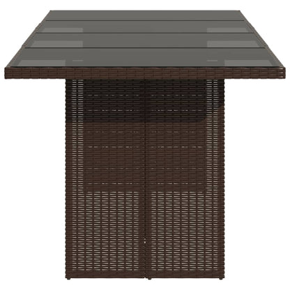 Gartentisch Mit Platte 190X80X75 Cm Poly Rattan