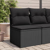 Gartensofa Mit Kissen Poly Rattan