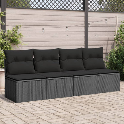 Gartensofa Mit Kissen Poly Rattan