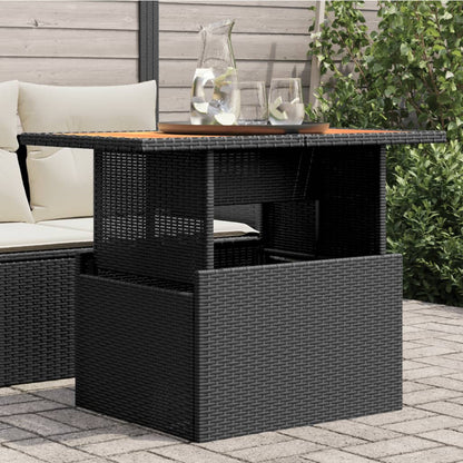 Gartentisch Mit Platte 100X55X73 Cm Poly Rattan