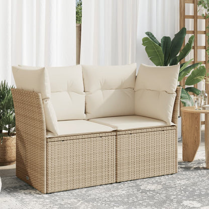 Gartensofa Mit Kissen Poly Rattan