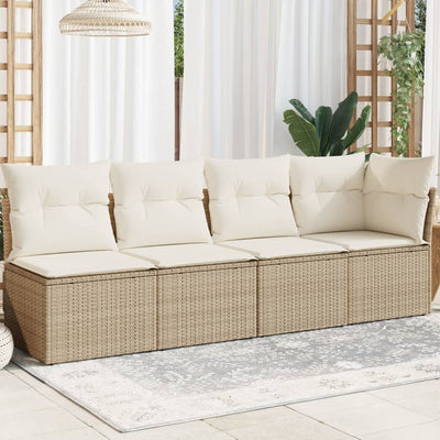 Gartensofa Mit Kissen Poly Rattan