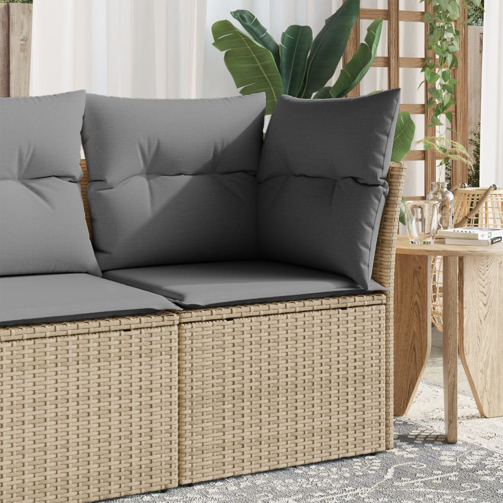 Gartensofa Mit Kissen Poly Rattan