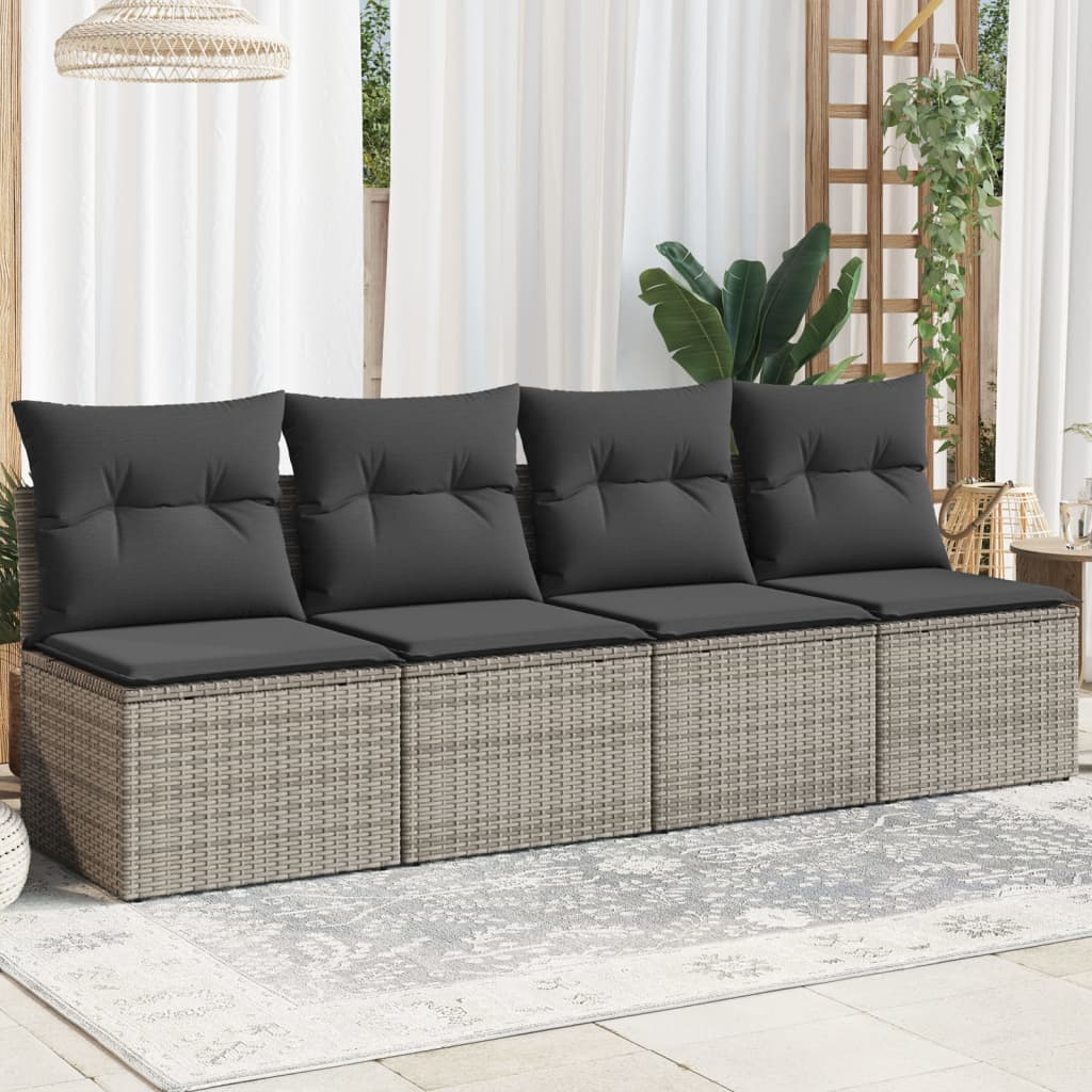 Gartensofa Mit Kissen Poly Rattan