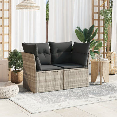 Gartensofa Mit Kissen Poly Rattan