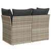 Gartensofa Mit Kissen Poly Rattan