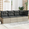 Gartensofa Mit Kissen Poly Rattan