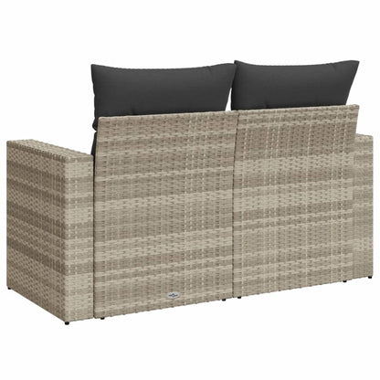 Gartensofa Mit Kissen 2-Sitzer Poly Rattan