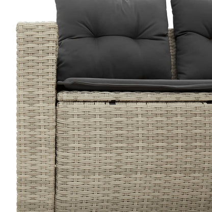 Gartensofa Mit Kissen 2-Sitzer Poly Rattan