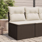 Gartensofa Mit Kissen 3-Sitzer Poly Rattan