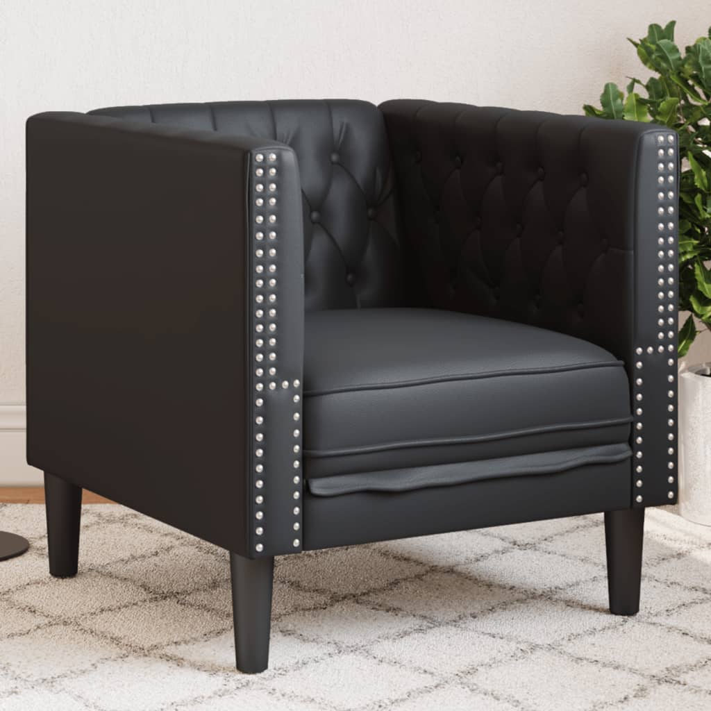 Chesterfield-Sofa Kunstleder In Wildleder-Optik