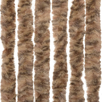 Fliegenvorhang Chenille Beige Und Dunkelbraun