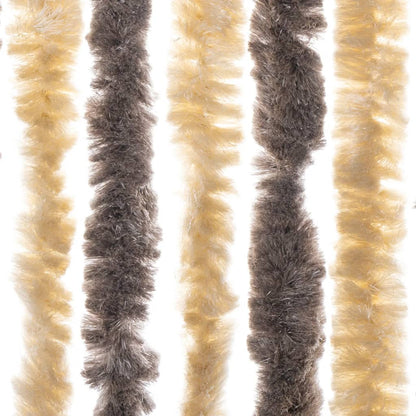 Fliegenvorhang Chenille Dunkelbraun Und Beige