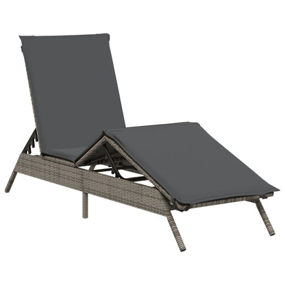 Sonnenliege Mit Auflage Poly Rattan