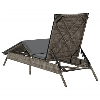 Sonnenliege Mit Auflage Poly Rattan