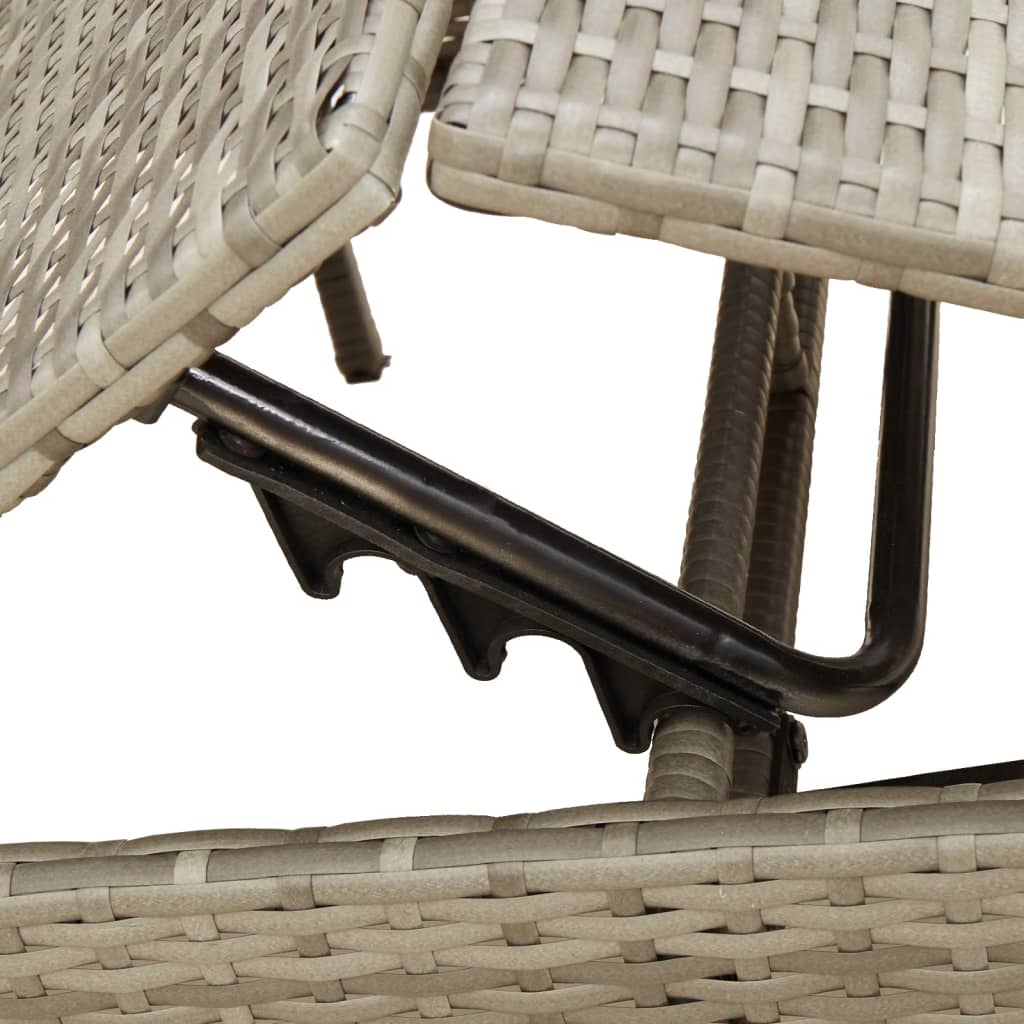 Sonnenliege Mit Auflage Poly Rattan