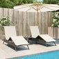 Sonnenliege Mit Auflage Poly Rattan