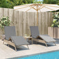 Sonnenliege Mit Auflage Poly Rattan