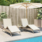 Sonnenliege Mit Auflage Poly Rattan