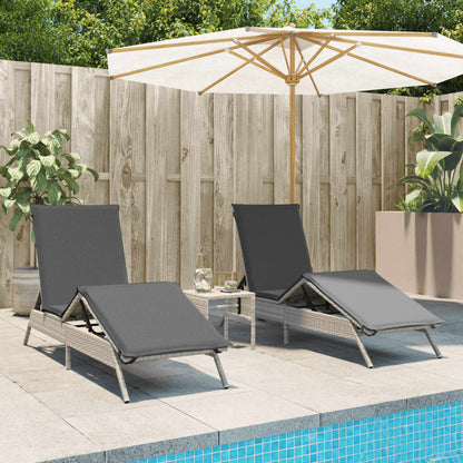 Sonnenliege Mit Auflage Poly Rattan