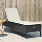 Sonnenliegen 2 Stk. Mit Tisch Poly Rattan