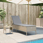 Sonnenliegen 2 Stk. Mit Tisch Poly Rattan