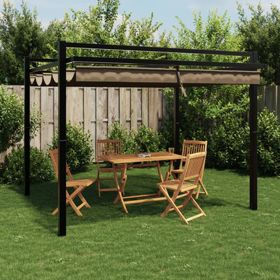 Gartenpavillon Mit Ausziehbarem Dach 3X3 M Aluminium