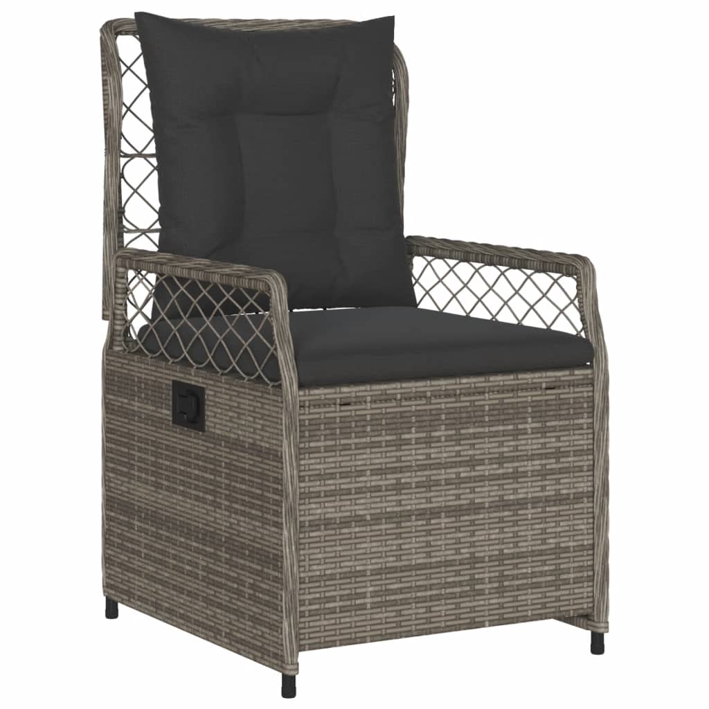 Gartensessel 2 Stk. Verstellbar Poly Rattan