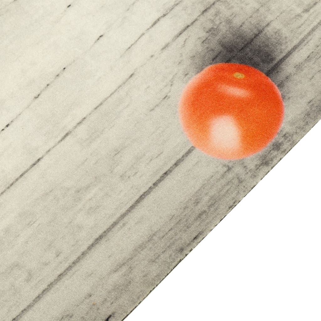 Küchenteppich Waschbar Samt Tomaten