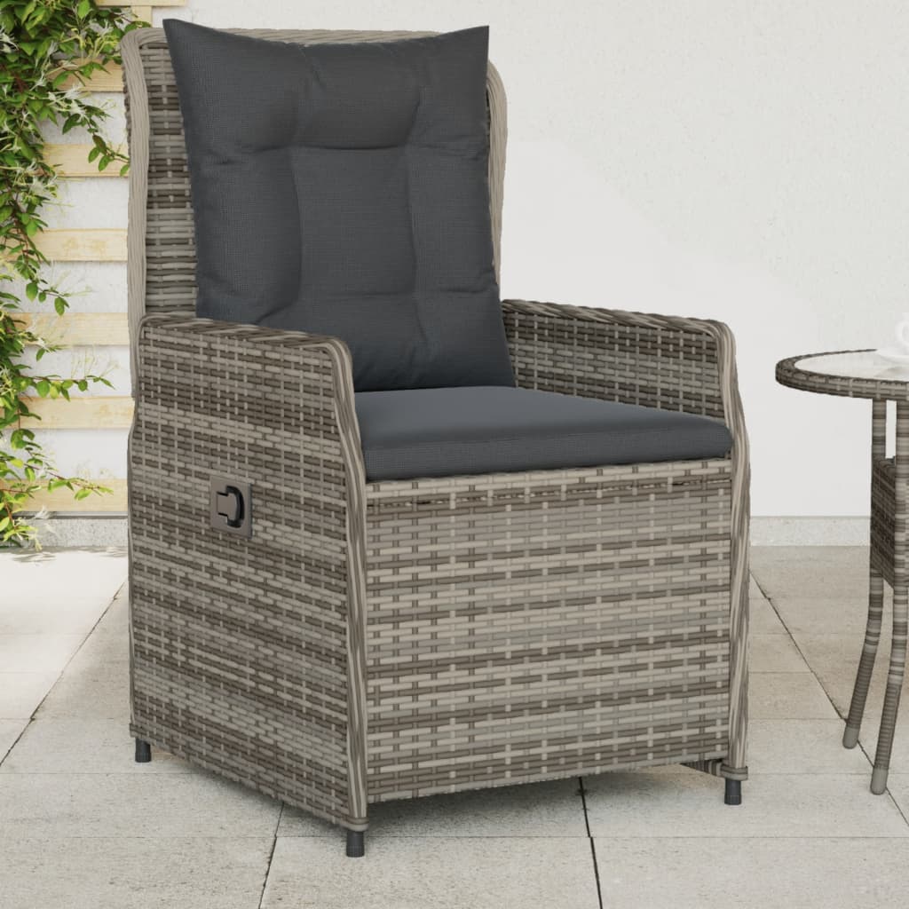 Gartensessel 2 Stk. Verstellbar Poly Rattan