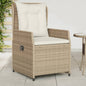 Gartensessel 2 Stk. Verstellbar Poly Rattan