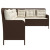 Gartensofa In L-Form Mit Kissen Poly Rattan