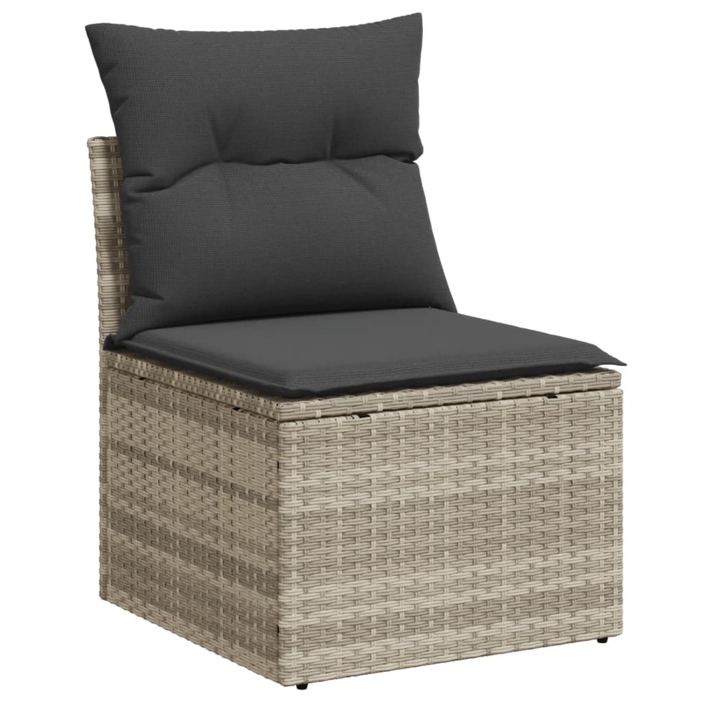 6-Tlg. Garten-Sofagarnitur Mit Kissen Poly Rattan