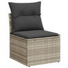 6-Tlg. Garten-Sofagarnitur Mit Kissen Poly Rattan