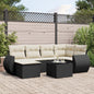 6-Tlg. Garten-Sofagarnitur Mit Kissen Poly Rattan