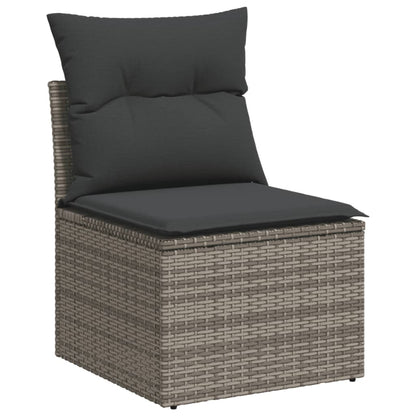 6-Tlg. Garten-Sofagarnitur Mit Kissen Poly Rattan